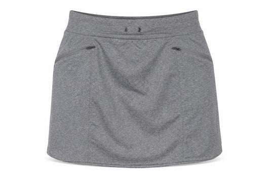 Front view of Tangerine women’s grey polyester skort, size L, -, size L-xl
