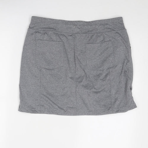 Tangerine Womens Grey Polyester Skort Size L - Size L-XL