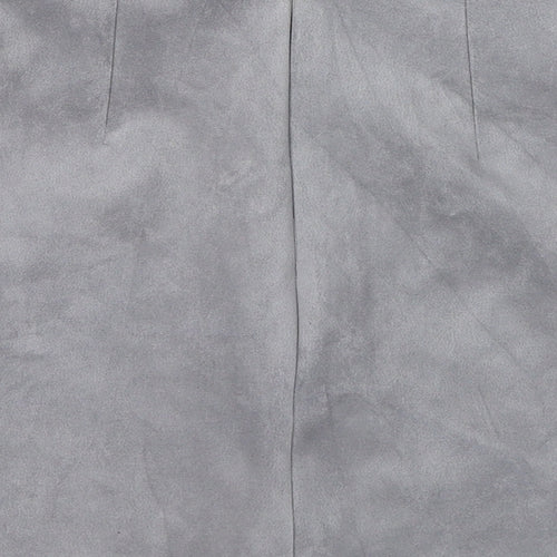 Vestidos Womens Grey Cotton Cargo Skirt Size S Zip