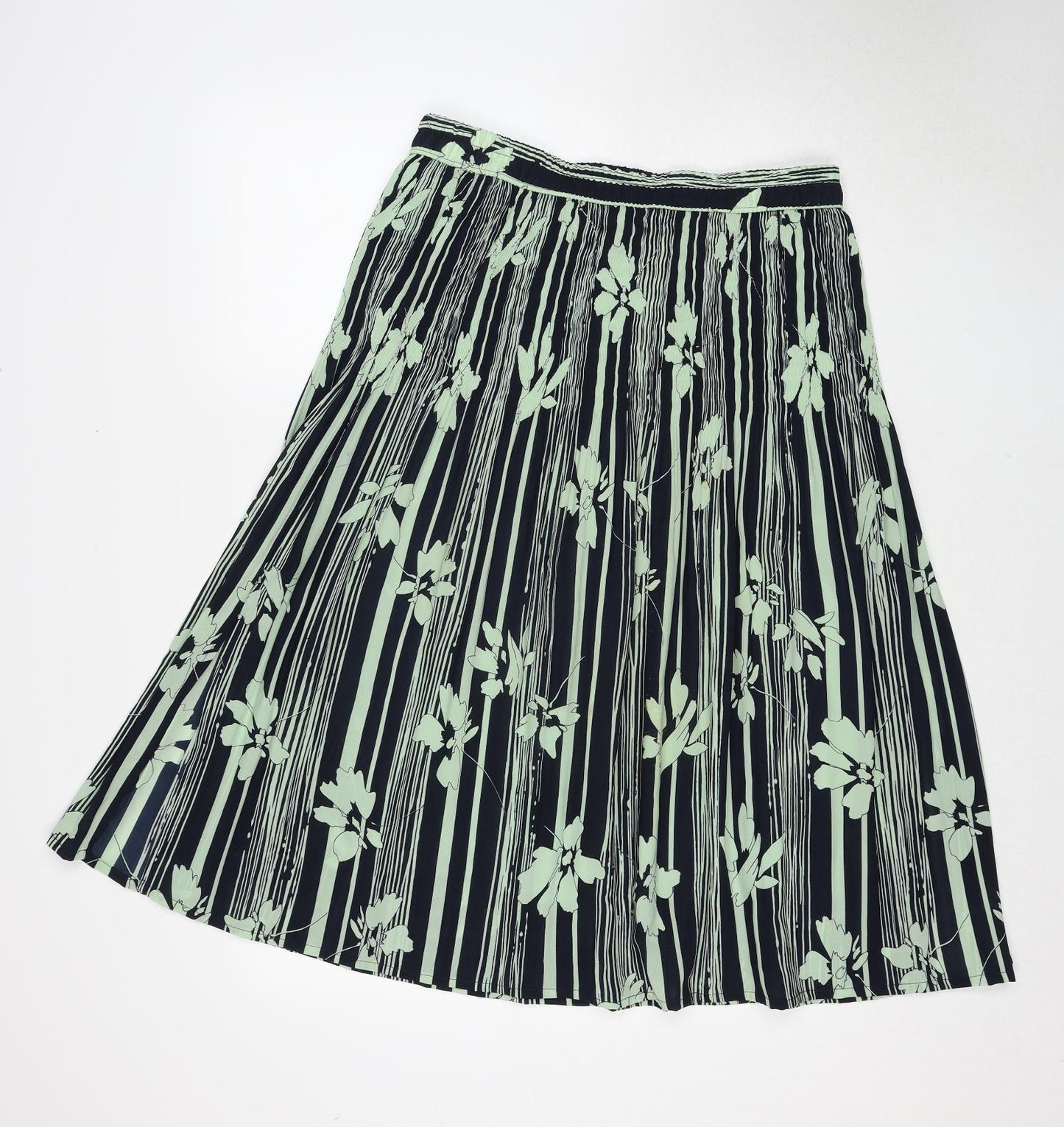 LUCIA Womens Multicoloured Floral Polyester Swing Skirt Size 16