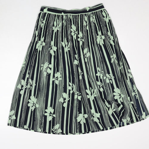 LUCIA Womens Multicoloured Floral Polyester Swing Skirt Size 16