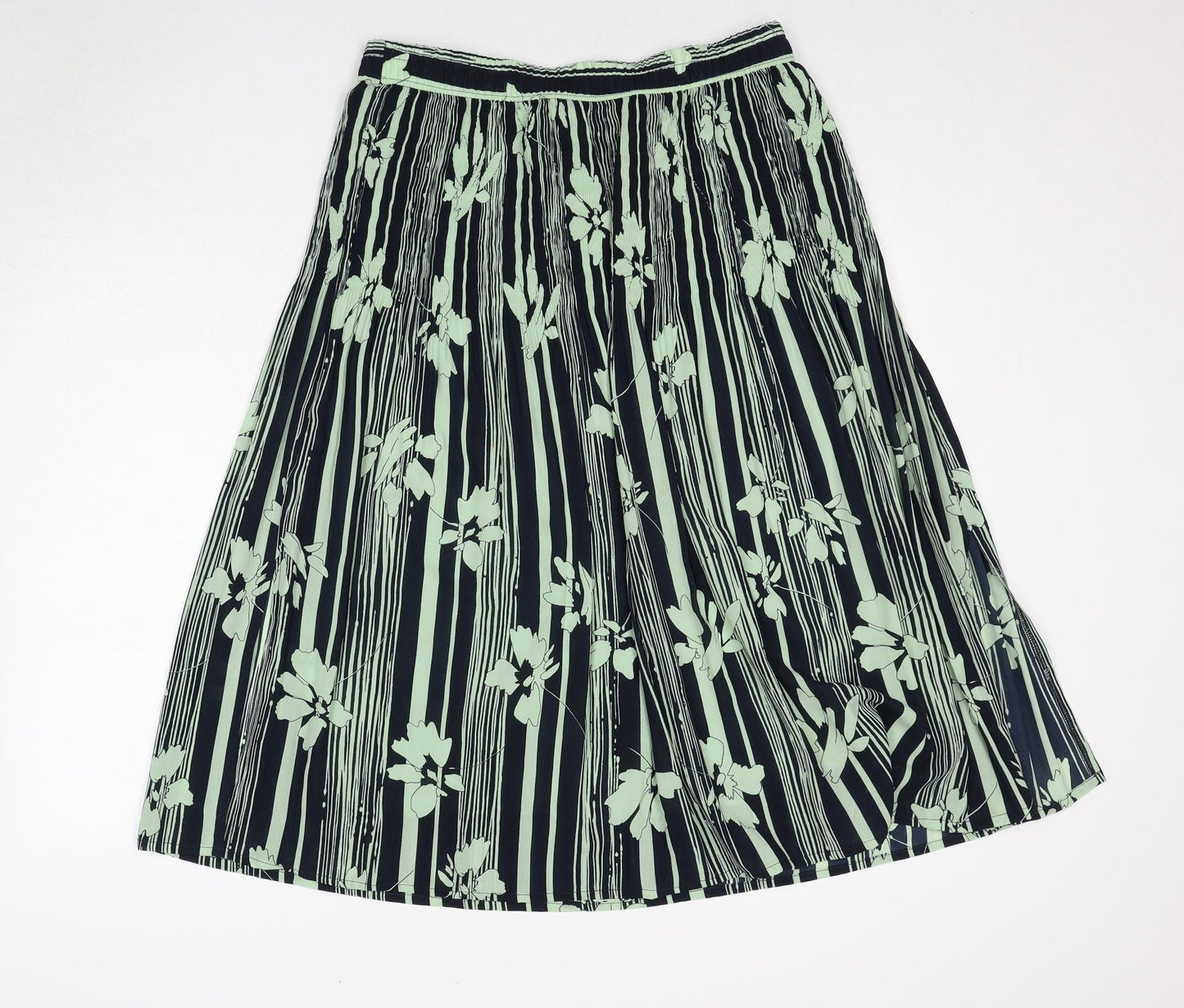 LUCIA Womens Multicoloured Floral Polyester Swing Skirt Size 16