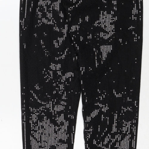 Marks and Spencer Womens Black Polyester Capri Leggings Size 6