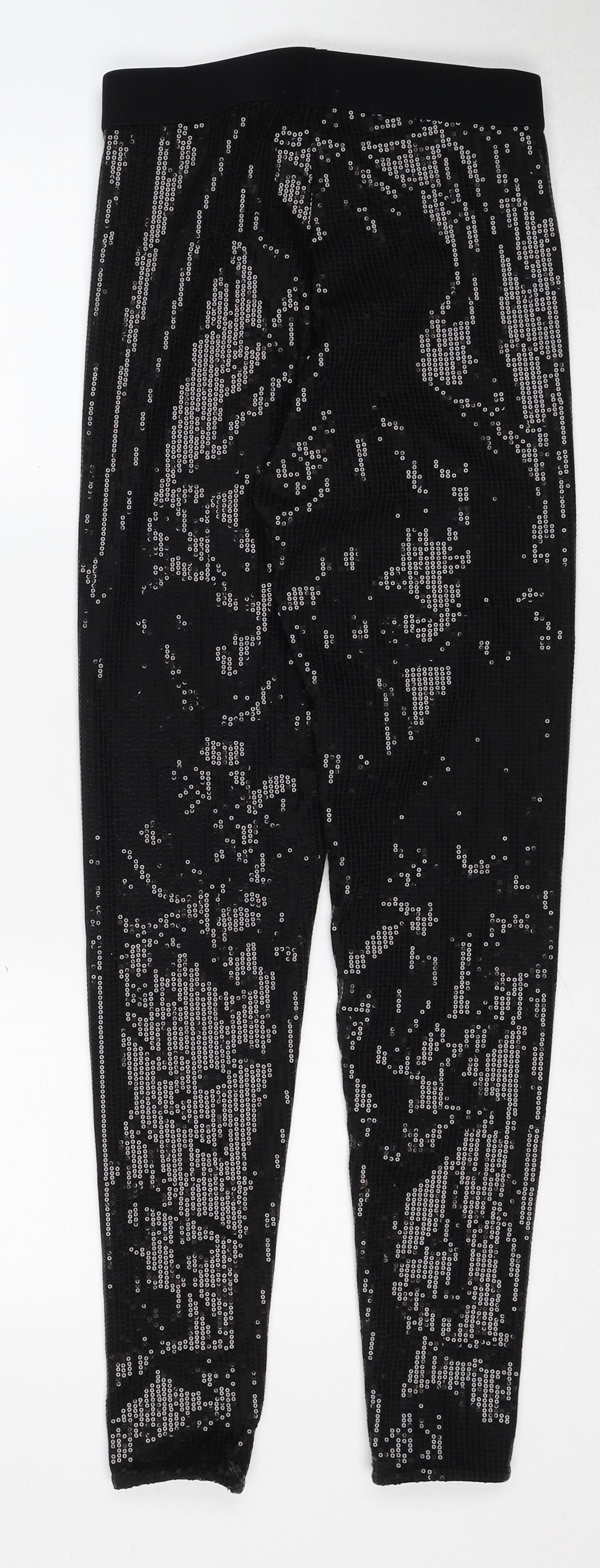 Marks and Spencer Womens Black Polyester Capri Leggings Size 6