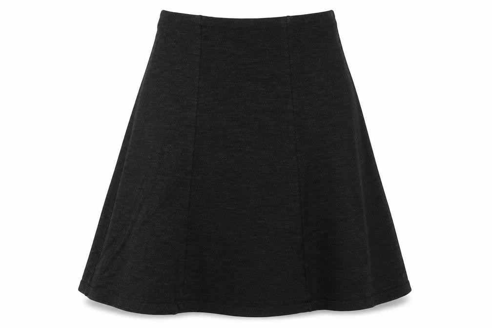 Country Casuals Womens Grey Polyester Swing Skirt Size 34 in