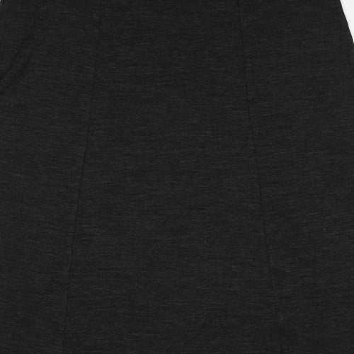 Country Casuals Womens Grey Polyester Swing Skirt Size 34 in