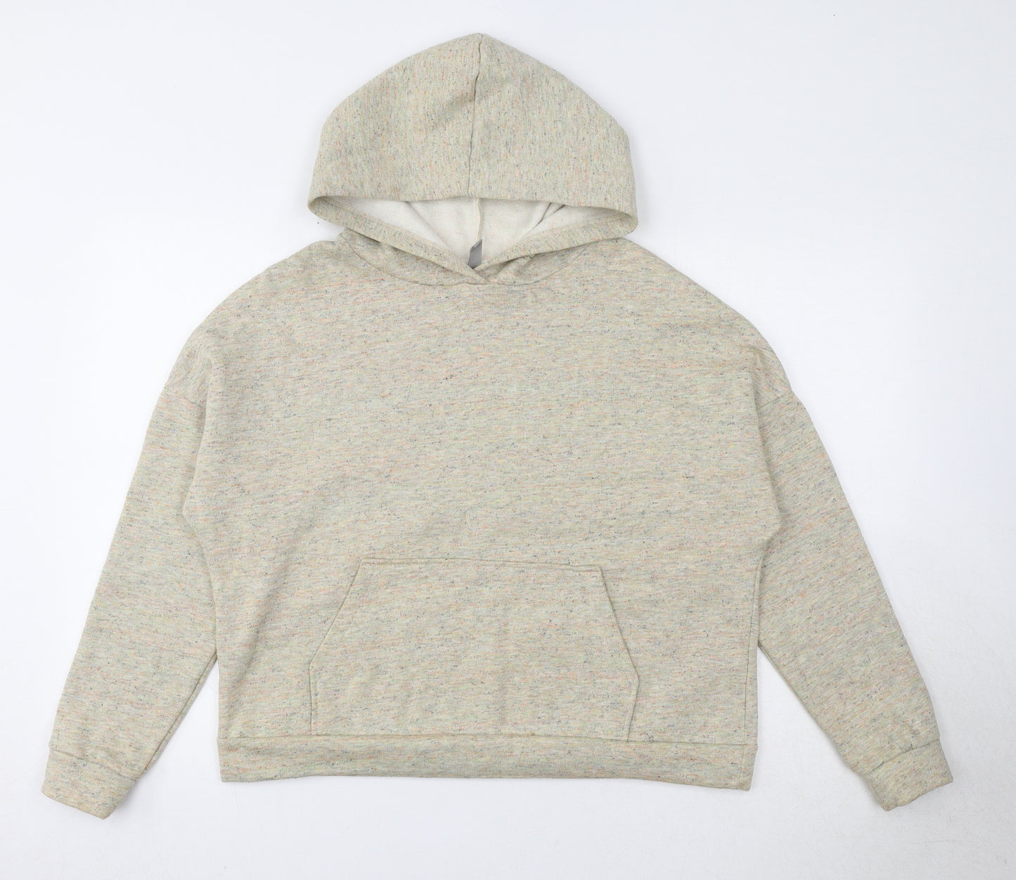ASOS Womens Beige Cotton Pullover Hoodie Size 10 Pullover