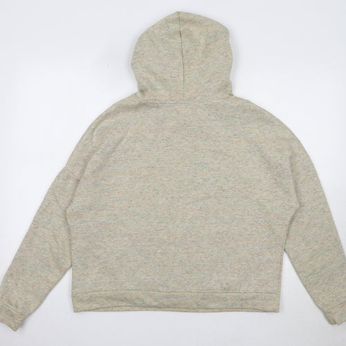 ASOS Womens Beige Cotton Pullover Hoodie Size 10 Pullover