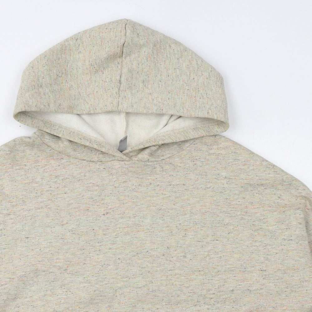ASOS Womens Beige Cotton Pullover Hoodie Size 10 Pullover