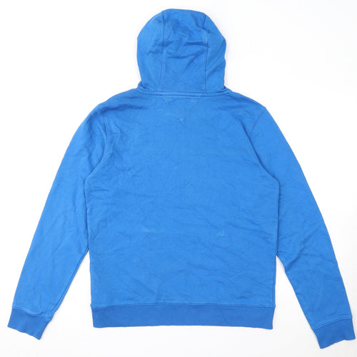 Tommy Hilfiger Boys Blue Cotton Pullover Hoodie Size 16 Years Pullover