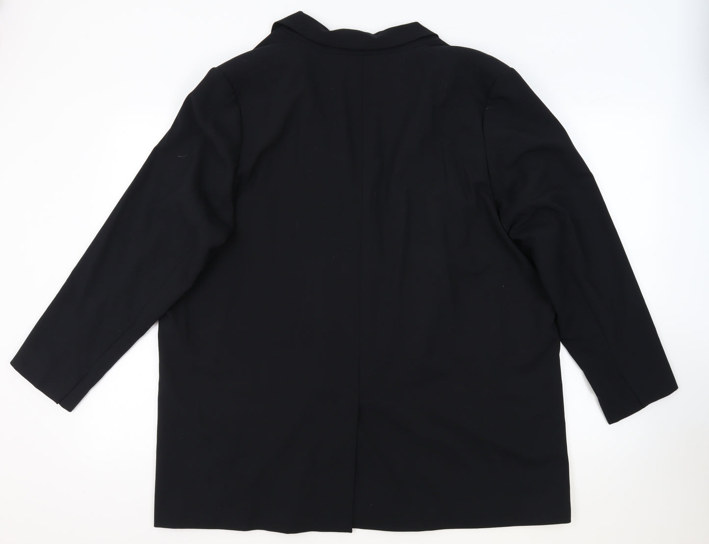 Marks and Spencer Womens Black Polyester Jacket Blazer Size 22