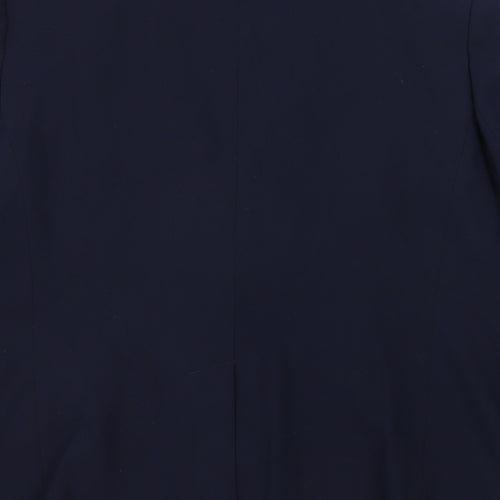 Marks and Spencer Womens Blue Polyester Jacket Suit Jacket Size 14