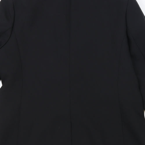 Marks and Spencer Womens Black Polyester Jacket Blazer Size 14