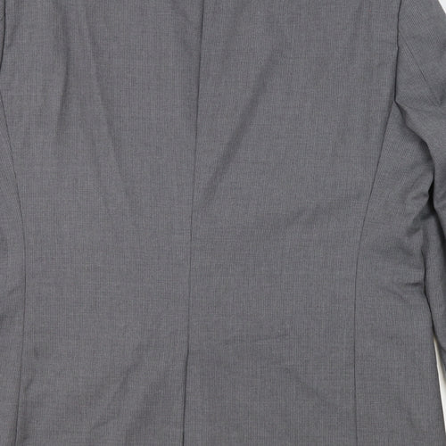 Jaeger Mens Grey Wool Jacket Suit Jacket Size 44 Regular