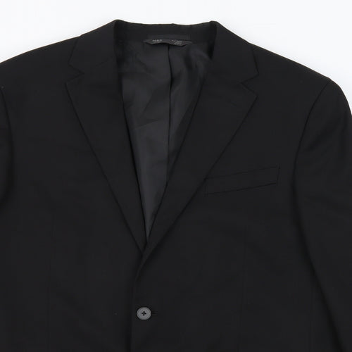 Skopes Mens Black Polyester Jacket Suit Jacket Size 42 Regular