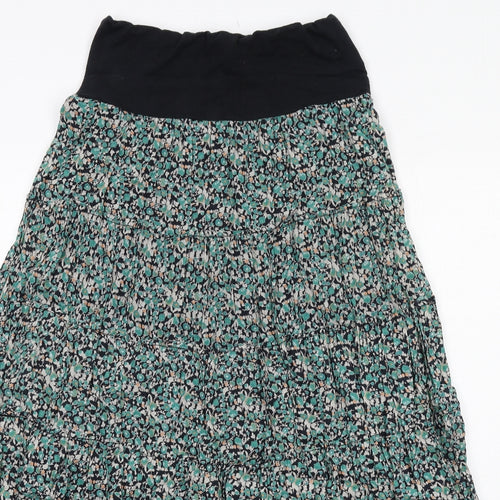 Nomads Womens Green Floral Cotton Peasant Skirt Size S