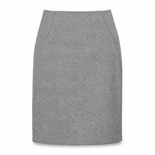 Miss Selfridge Womens Black Geometric Polyester A-Line Skirt Size 10 Zip