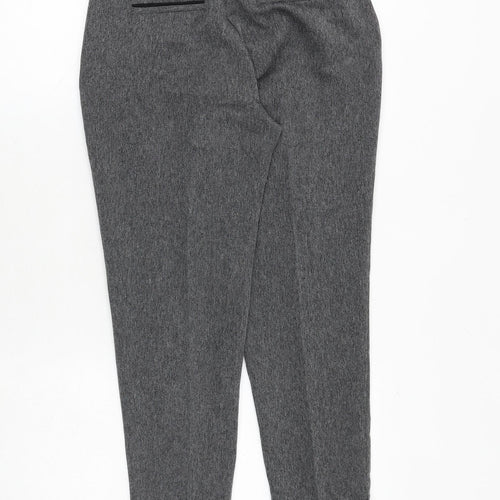 Dorothy Perkins Womens Grey Polyester Chino Trousers Size 6 Regular Zip