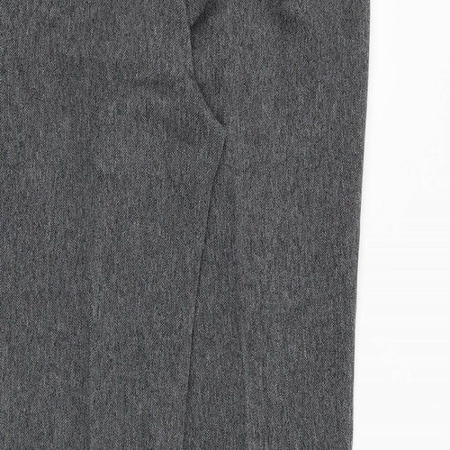 Dorothy Perkins Womens Grey Polyester Chino Trousers Size 6 Regular Zip