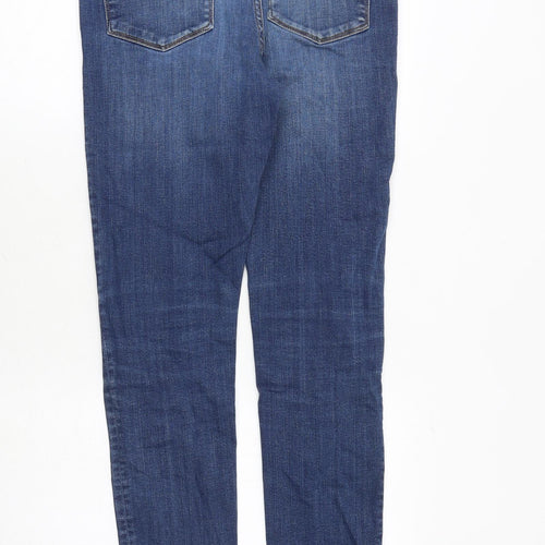 Jack Wills Mens Blue Cotton Skinny Jeans Size 32 in L32 in Regular Zip