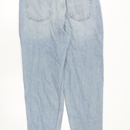 ASOS Womens Blue Cotton Mom Jeans Size 34 in L30 in Regular Zip