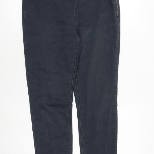 Phase Eight Womens Grey Cotton Skinny Jeans Size 30 in Regular Zip