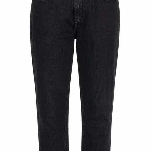 Momokrom Womens Black Cotton Mom Jeans Size 10 Regular Zip