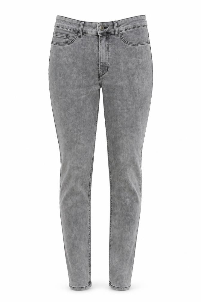 H&M Womens Grey Cotton Skinny Jeans Size 10 Regular Zip