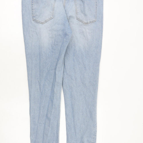 River Island Mens Blue Cotton Skinny Jeans Size 36 in L34 in Regular Button