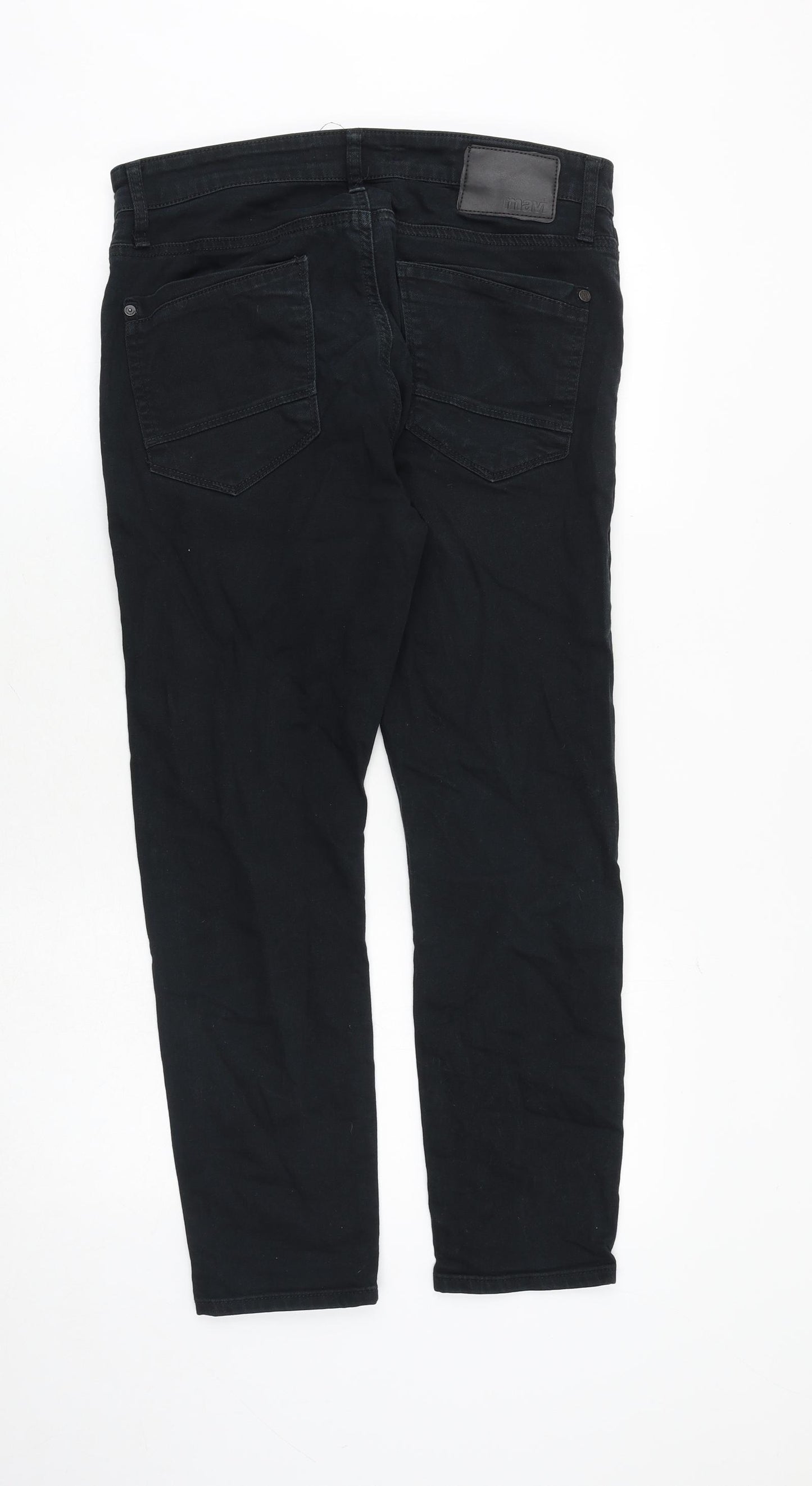 Mavi Mens Black Cotton Skinny Jeans Size 32 in Slim Zip
