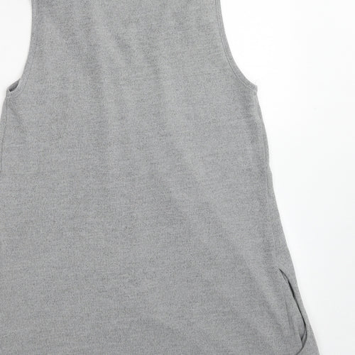 Apricot Womens Grey Polyester A-Line Size 10 Roll Neck Pullover