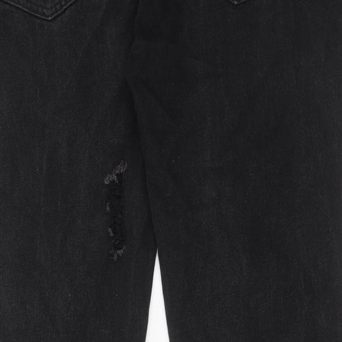 Boohoo Mens Black Cotton Skinny Jeans Size 36 in Regular Button