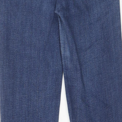 Oasis Womens Blue Cotton Skinny Jeans Size 12 Regular Zip
