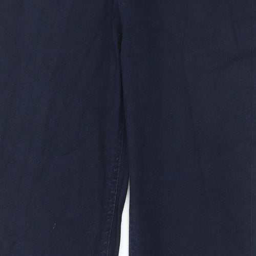 Marks and Spencer Womens Blue Cotton Skinny Jeans Size 10 Regular Zip
