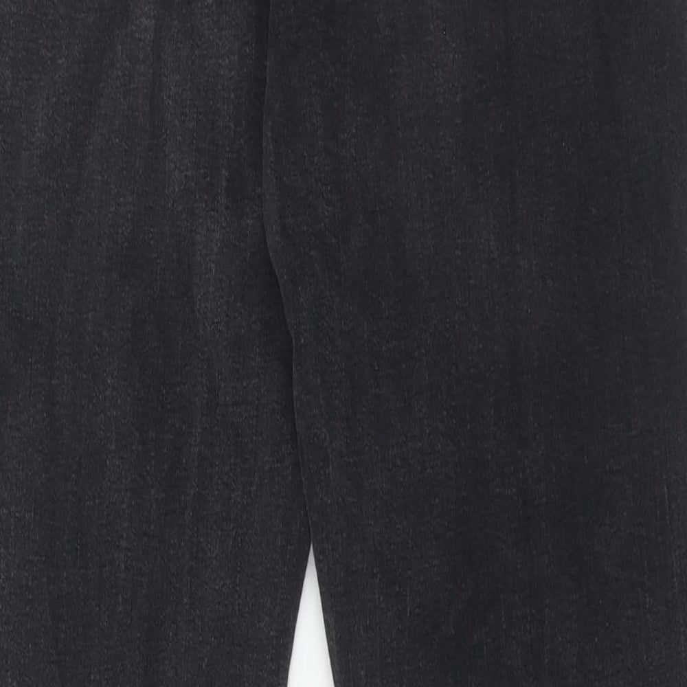 New Look Womens Black Cotton Skinny Jeans Size 16 Regular Zip