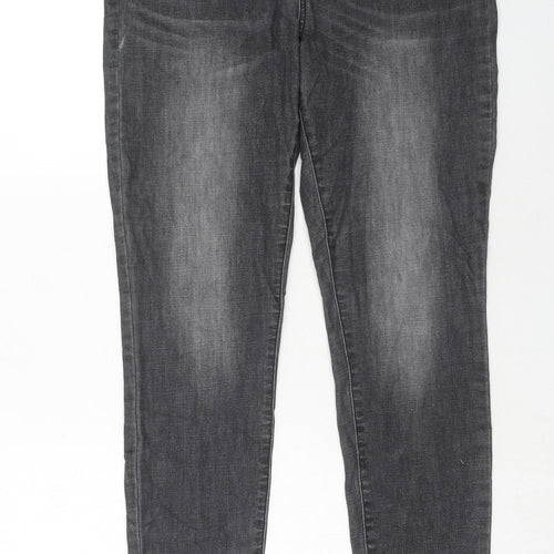 VERO MODA Womens Grey Cotton Skinny Jeans Size 32 in Slim Zip