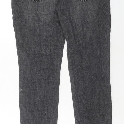 VERO MODA Womens Grey Cotton Skinny Jeans Size 32 in Slim Zip