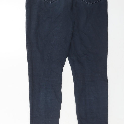 Dorothy Perkins Womens Blue Cotton Skinny Jeans Size 6 Regular Zip