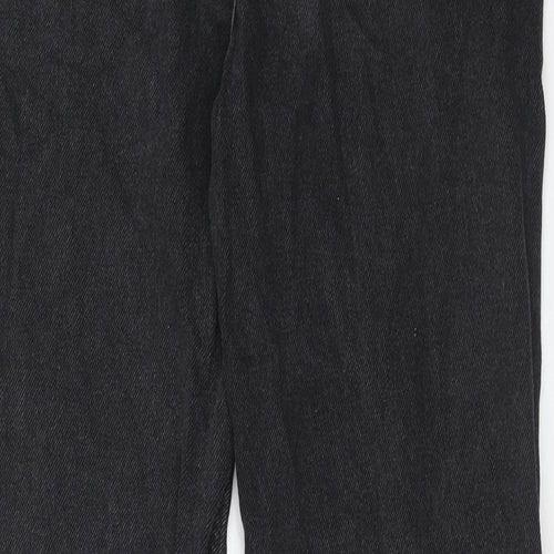 I SAW IT FIRST Womens Black Cotton Mom Jeans Size 8 Regular Zip