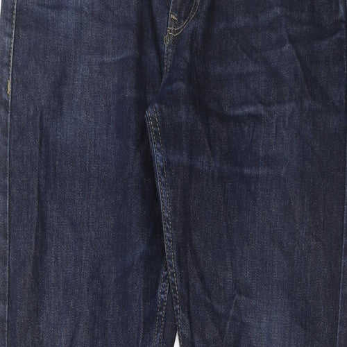 Levi's Mens Blue Cotton Straight Jeans Size 32 in L32 in Regular Zip
