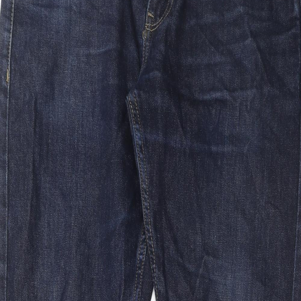 Levi's Mens Blue Cotton Straight Jeans Size 32 in L32 in Regular Zip