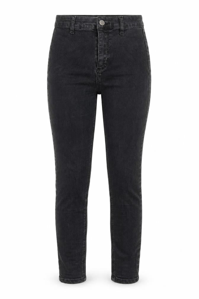 Topshop Womens Black Cotton Skinny Jeans Size 26 in L30 in Regular Zip