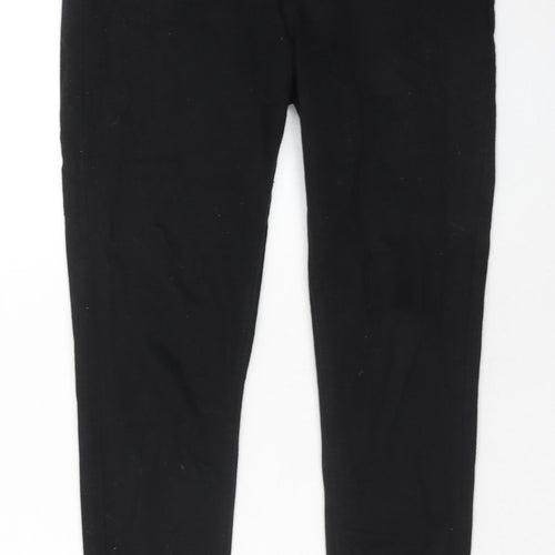 New Look Womens Black Cotton Skinny Jeans Size 14 Regular Zip