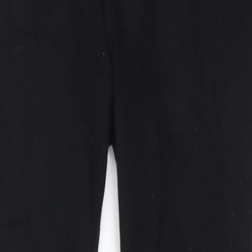 New Look Womens Black Cotton Skinny Jeans Size 14 Regular Zip