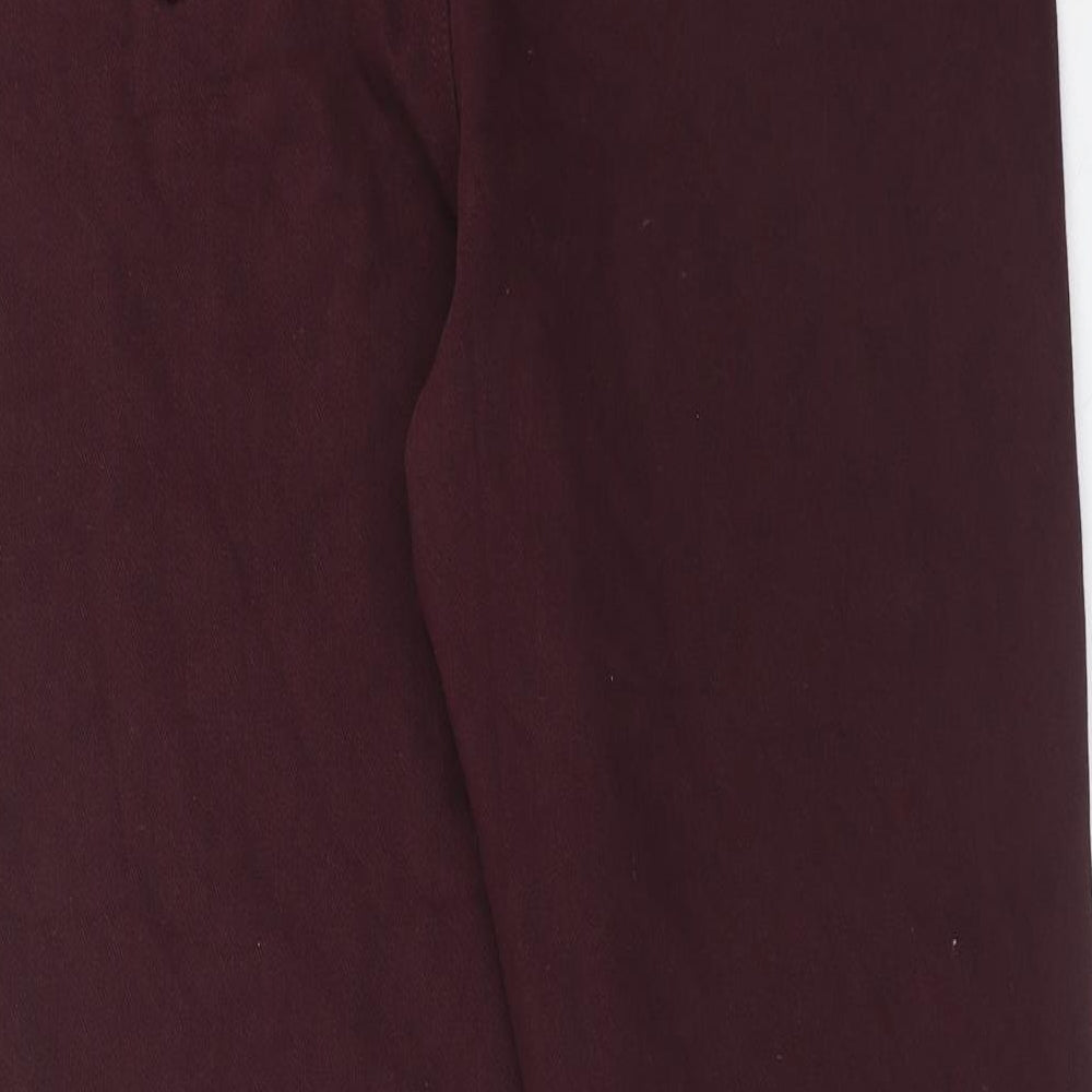 Marks and Spencer Womens Red Cotton Jegging Jeans Size 18 Regular