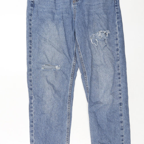 BDG Womens Blue Cotton Straight Jeans Size 28 in L32 in Regular Zip