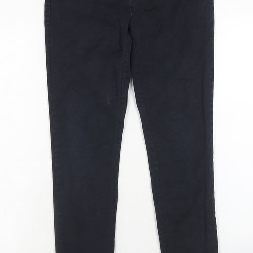 River Island Womens Blue Cotton Skinny Jeans Size 12 Regular Zip
