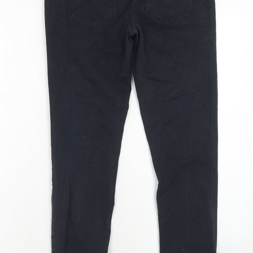 River Island Womens Blue Cotton Skinny Jeans Size 12 Regular Zip