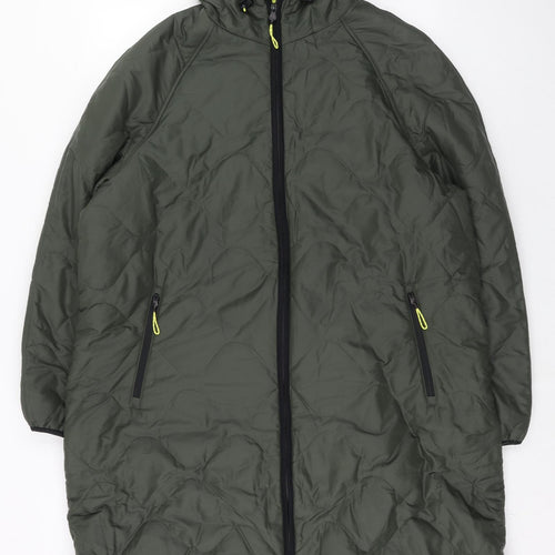 Goodmove Womens Green Quilted Coat Size 18 Zip