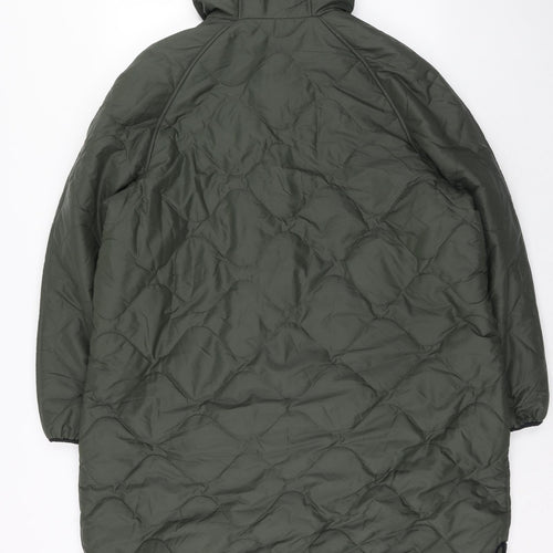Goodmove Womens Green Quilted Coat Size 18 Zip